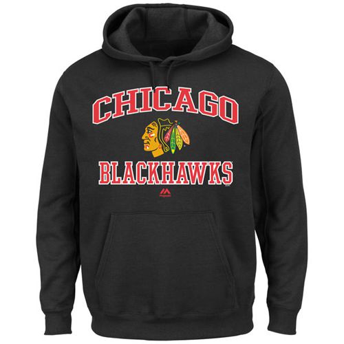 Chicago Blackhawks Majestic Heart & Soul Hoodie Black