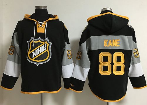 Blackhawks #88 Patrick Kane Black 2016 All Star NHL Hoodie