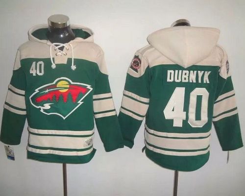 Wild #40 Devan Dubnyk Green 2016 Stadium Series NHL Hoodie - Click Image to Close