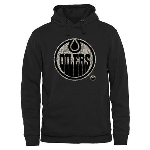 Edmonton Oilers Black Rink Warrior Pullover Hoodie