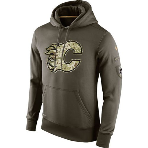 Calgary Flames Nike Salute To Service NHL Hoodie