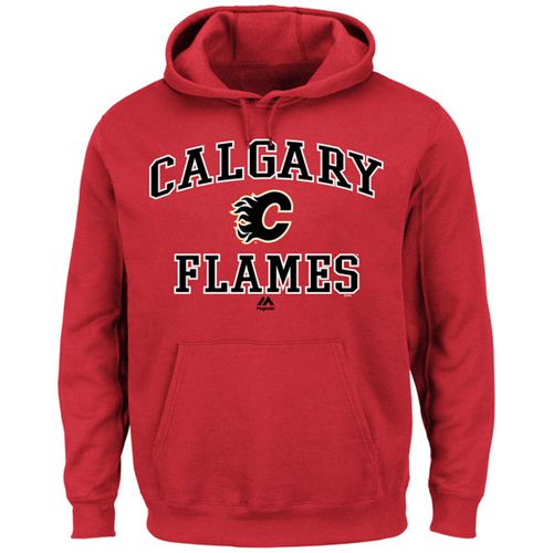 Calgary Flames Majestic Heart & Soul Hoodie Red