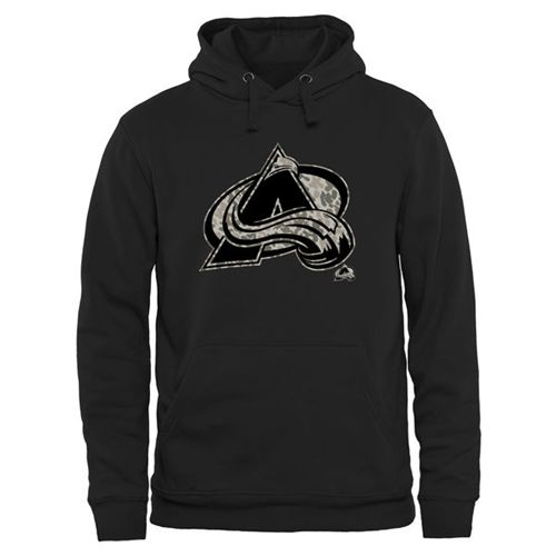 Colorado Avalanche Black Rink Warrior Pullover Hoodie