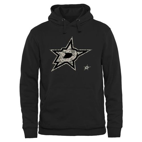 Dallas Stars Black Rink Warrior Pullover Hoodie