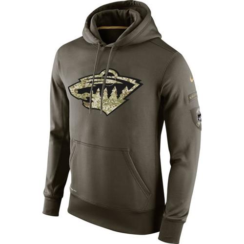 Minnesota Wild Nike Salute To Service NHL Hoodie