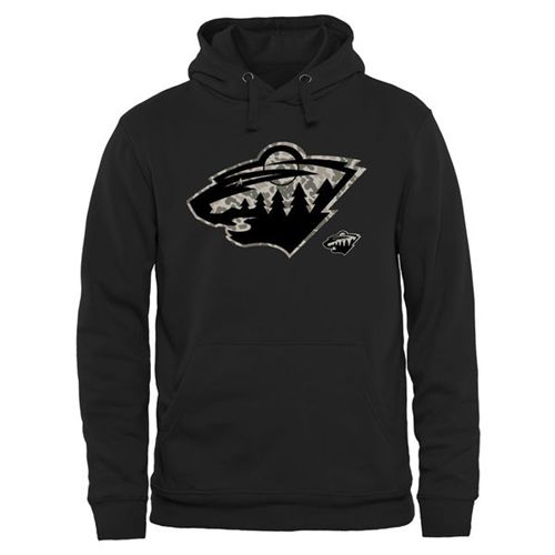 Minnesota Wild Black Rink Warrior Pullover Hoodie