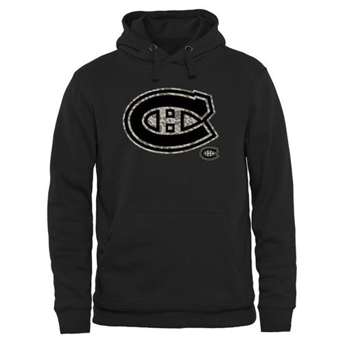 Montreal Canadiens Black Rink Warrior Pullover Hoodie