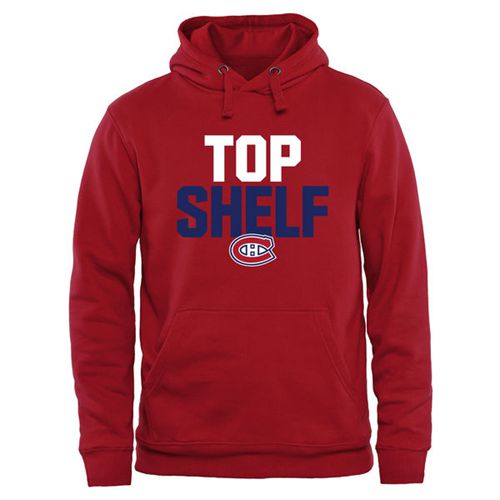 Montreal Canadiens Top Shelf Pullover Hoodie Red