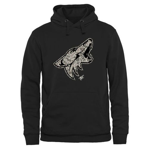 Arizona Coyotes Black Rink Warrior Pullover Hoodie