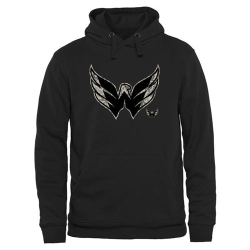 Washington Capitals Black Rink Warrior Pullover Hoodie