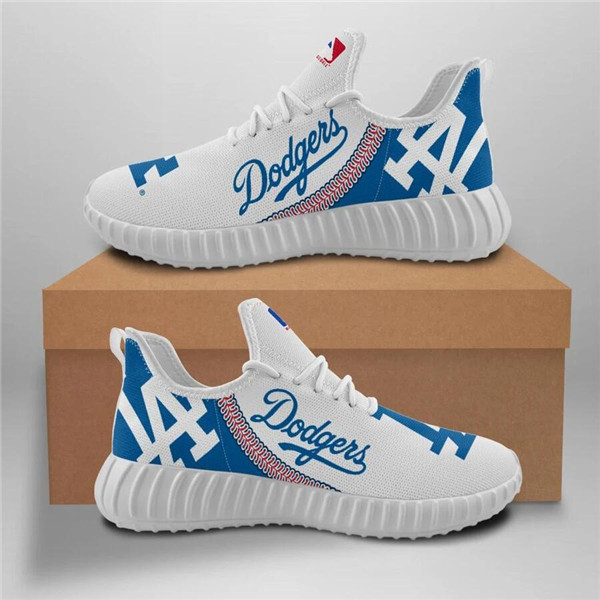 Women's MLB Los Angeles Dodgers Lightweight Running Shoes 004 - Click Image to Close