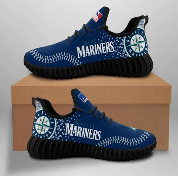 Women's MLB Seattle Mariners Lightweight Running Shoes 011