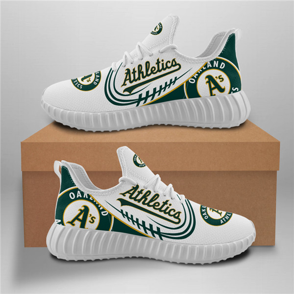 Women's MLB Oakland Athletics Lightweight Running Shoes 003