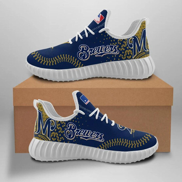 Women's MLB Milwaukee Brewers Lightweight Running Shoes 001