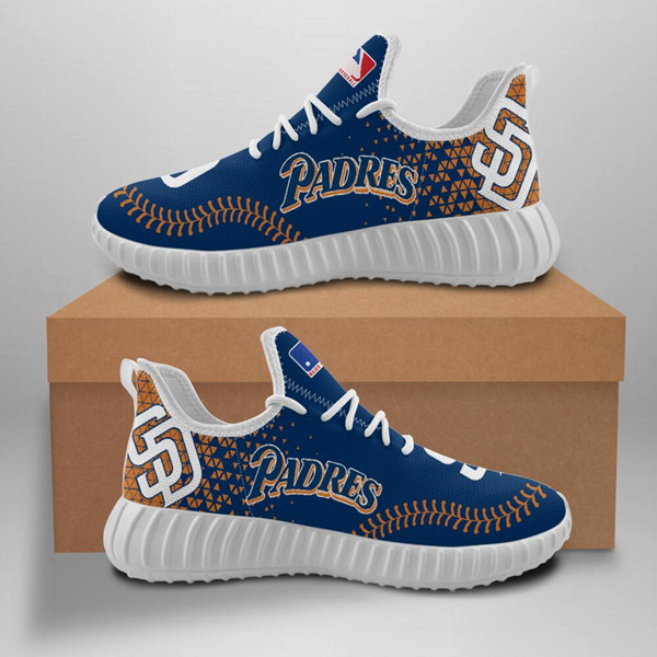 Women's MLB San Diego Padres Lightweight Running Shoes 002 - Click Image to Close