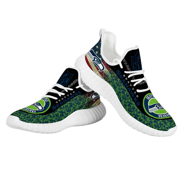 Women's NFL Seattle Seahawks Lightweight Running Shoes 004