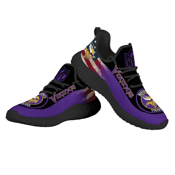 Women's NFL Minnesota Vikings Lightweight Running Shoes 010