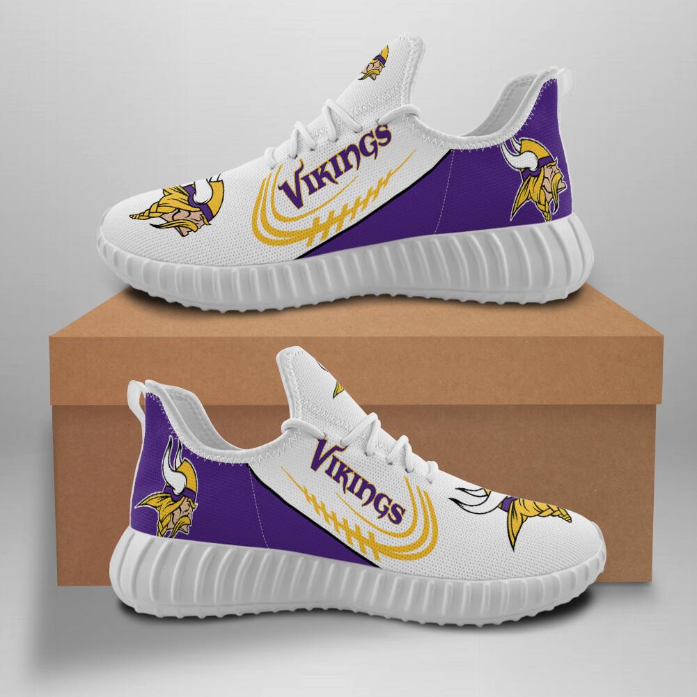 Women's NFL Minnesota Vikings Lightweight Running Shoes 018