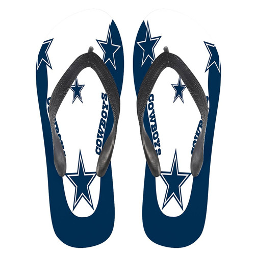 All Sizes Dallas Cowboys Flip Flops 001