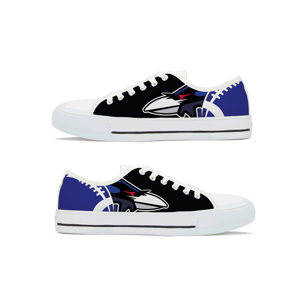 Men's Baltimore Ravens Low Top Canvas Sneakers 002