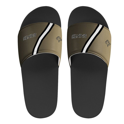 Women's New Orleans Saints Flip Flops 001 - Click Image to Close