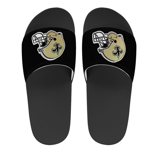 All Sizes New Orleans Saints Flip Flops 002 - Click Image to Close