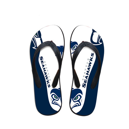 All Sizes Seattle Seahawks Flip Flops 001 - Click Image to Close