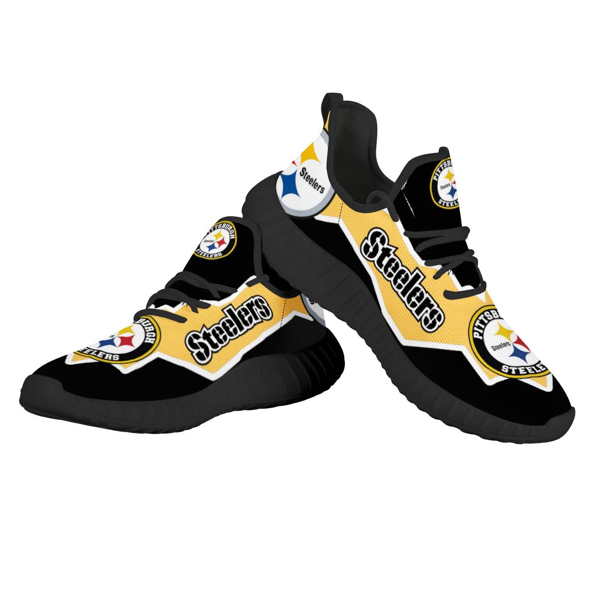 Men's NFL Pittsburgh Steelers Lightweight Running Shoes 004 - Click Image to Close