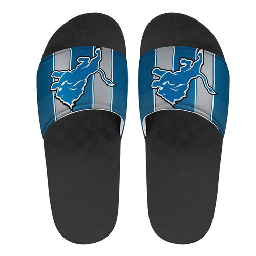 Youth Detroit Lions Flip Flops 001