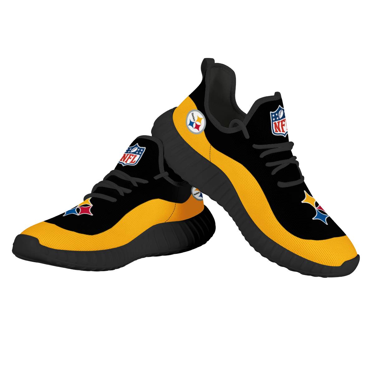 Men's NFL Pittsburgh Steelers Lightweight Running Shoes 005