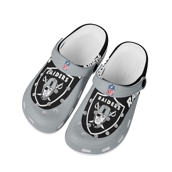 Women's Las Vegas Raiders Bayaband Clog Shoes 001