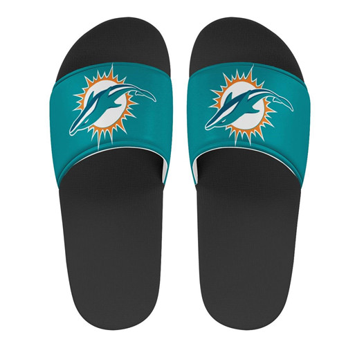 Men's Miami Dolphins Flip Flops 001