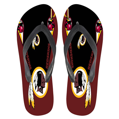 All Sizes Washington Redskins Flip Flops 001