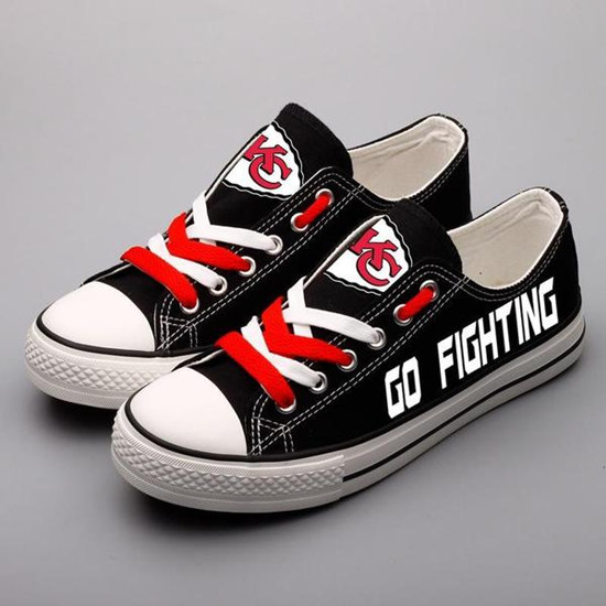 Men's NFL Kansas City Chiefs Repeat Print Low Top Sneakers 0012