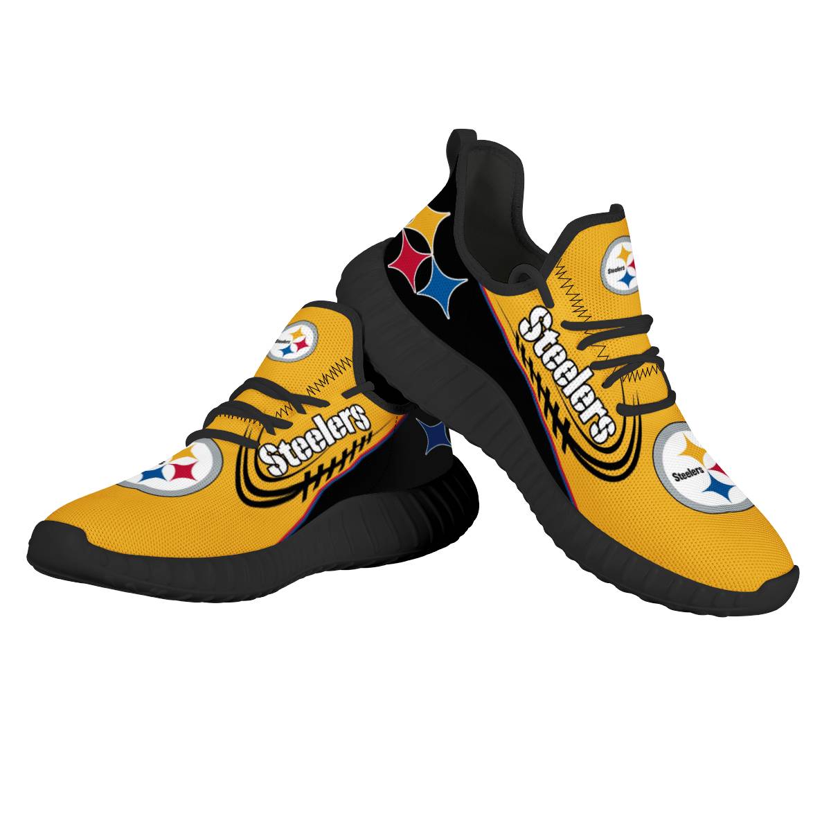 Men's NFL Pittsburgh Steelers Lightweight Running Shoes 002