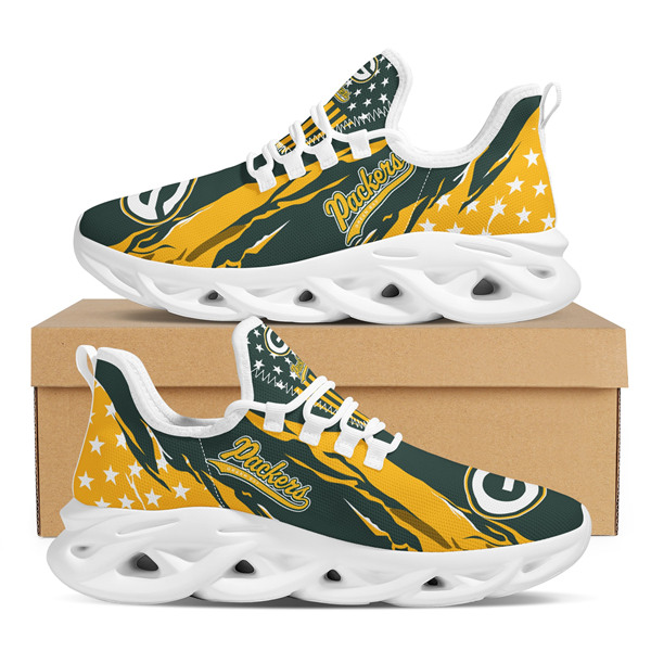 Women's Green Bay Packers Flex Control Sneakers 010