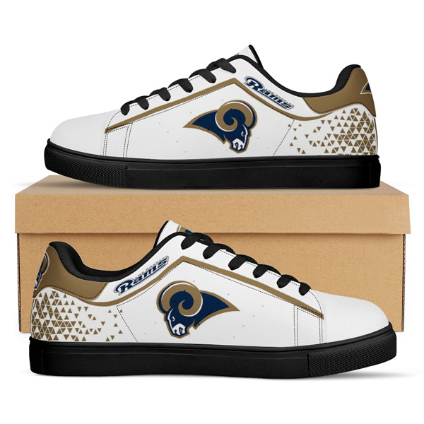 Men's Los Angeles Rams Low Top Leather Sneakers 001