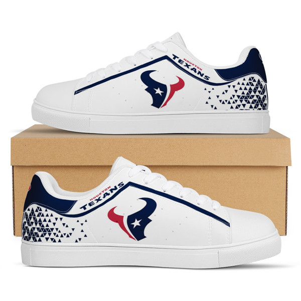 Men's Houston Texans Low Top Leather Sneakers 002