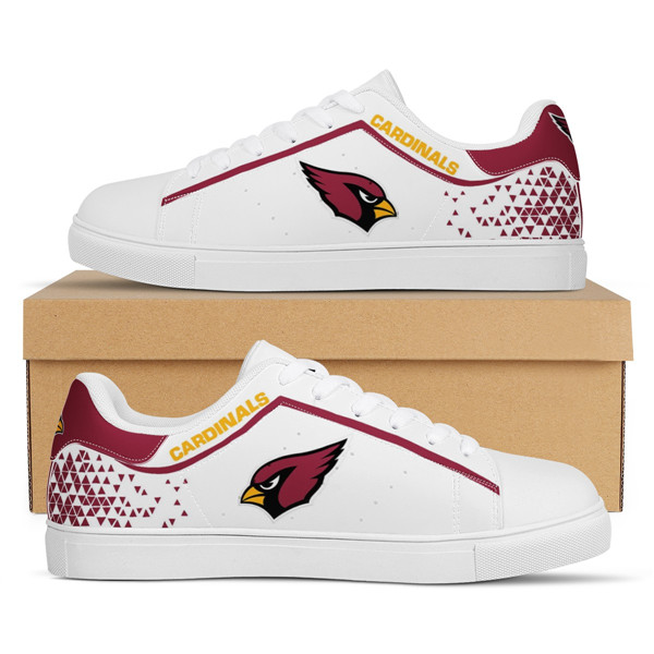 Men's Arizona Cardinals Low Top Leather Sneakers 002