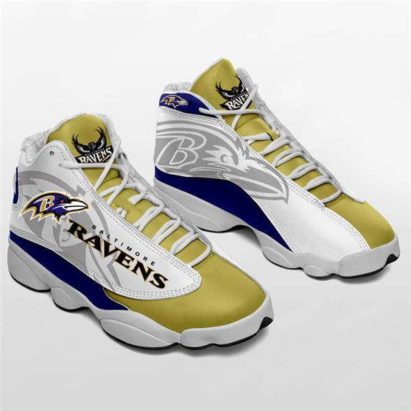 Women's Baltimore Ravens Limited Edition JD13 Sneakers 003 - Click Image to Close