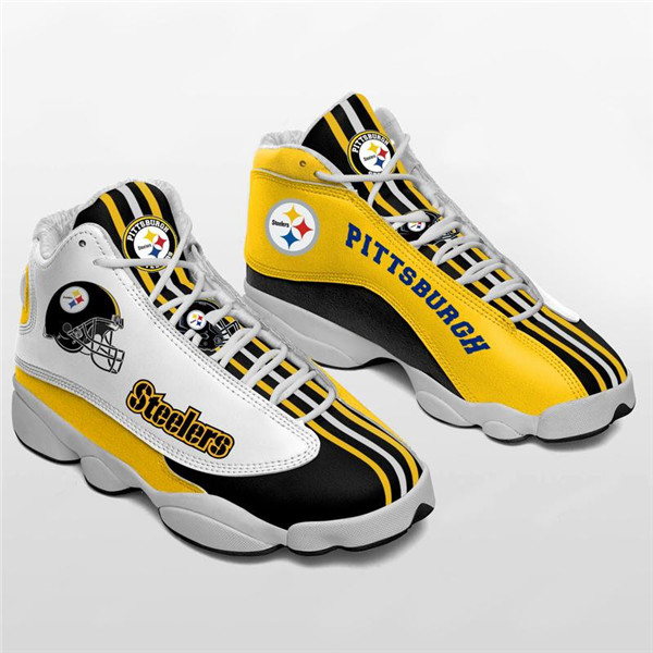 Women's Pittsburgh Steelers Limited Edition JD13 Sneakers 007 - Click Image to Close