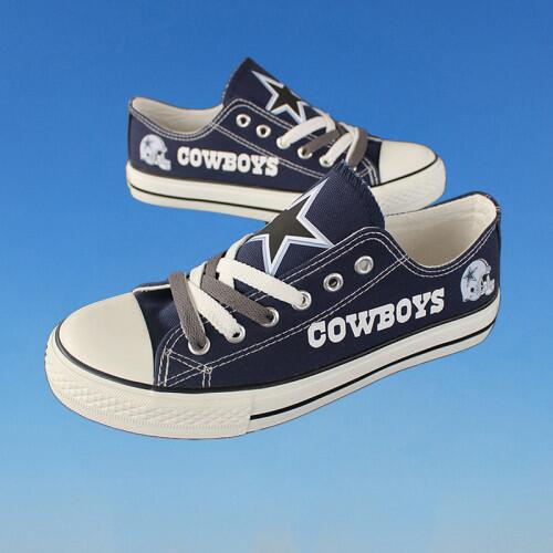 Men's NFL Dalls Cowboys Repeat Print Low Top Sneakers 014