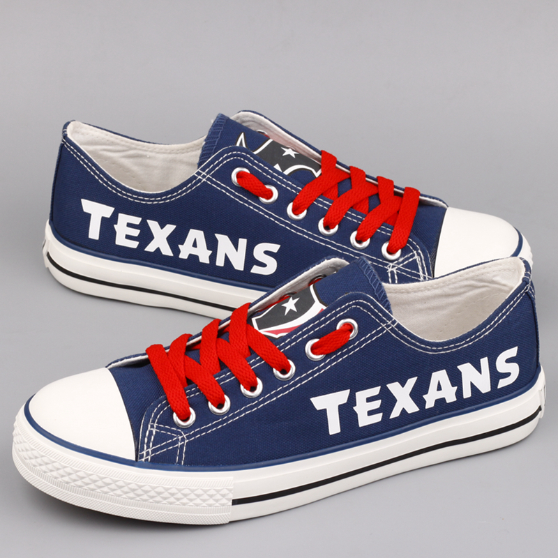 Men's NFL Houston Texans Repeat Print Low Top Sneakers 003