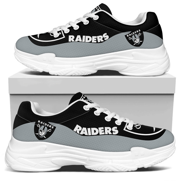 Women's Las Vegas Raiders Edition Chunky Sneakers With Line 002