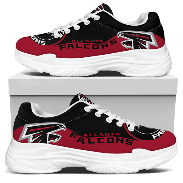 Women's Atlanta Falcons Edition Chunky Sneakers With Line 003