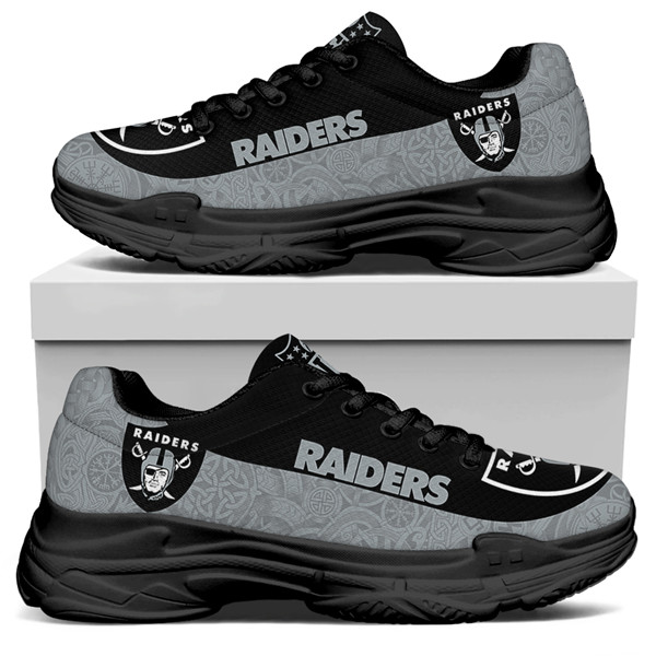 Women's Las Vegas Raiders Edition Chunky Sneakers With Line 003