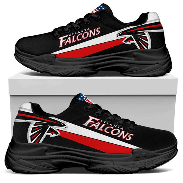 Women's Atlanta Falcons Edition Chunky Sneakers With Line 002