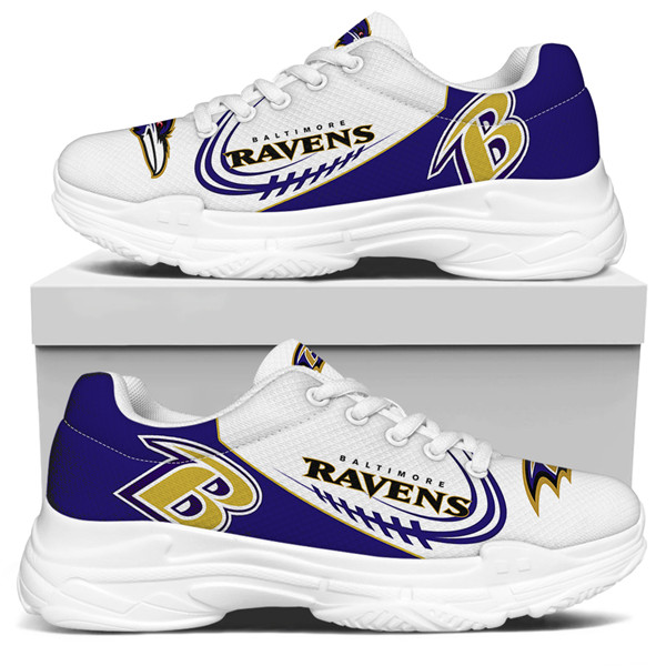 Women's Baltimore Ravens Edition Chunky Sneakers With Line 004