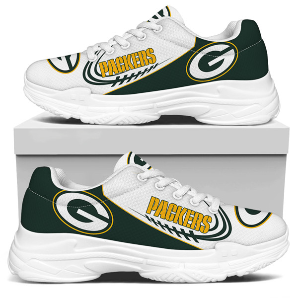 Men's Green Bay Packers Edition Chunky Sneakers With Line 004