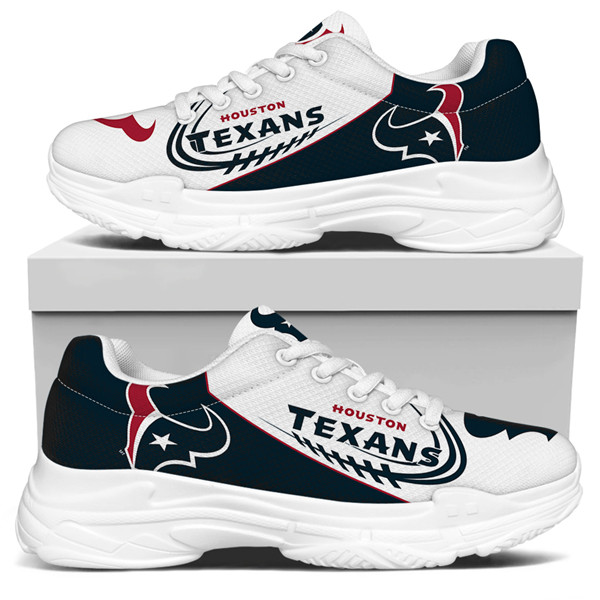 Women's Houston Texans Edition Chunky Sneakers With Line 004